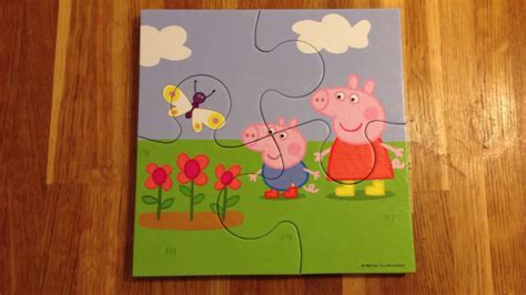 Peppa Pig Jigsaw Puzzles 4 Picture Reveal Kids Fun - YouTube