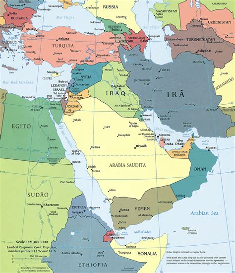 Guerra En El Oriente Medio Mapa