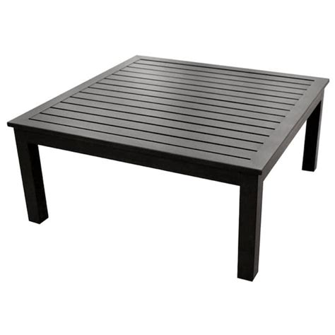 allen + roth Gatewood 40-in W x 40-in L Square Aluminum Coffee Table in ...
