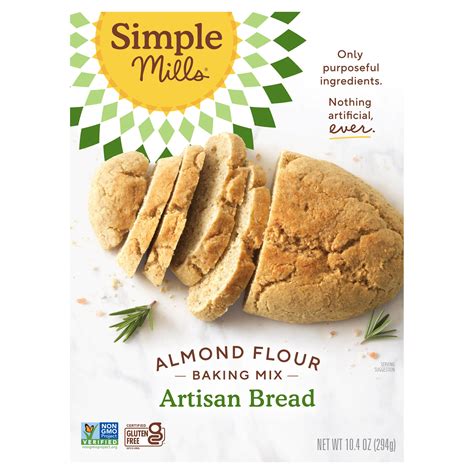 Simple Mills, Almond Flour Baking Mix, Artisan Bread , 10.4 oz (294 g)