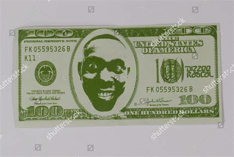 Fake 100 Dollar Bill Featuring Dizzee Editorial Stock Photo - Stock ...