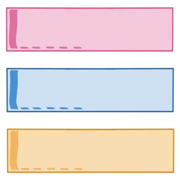 Text Box Colorful Pink Blue Orange Aesthetic Illustration Design ...