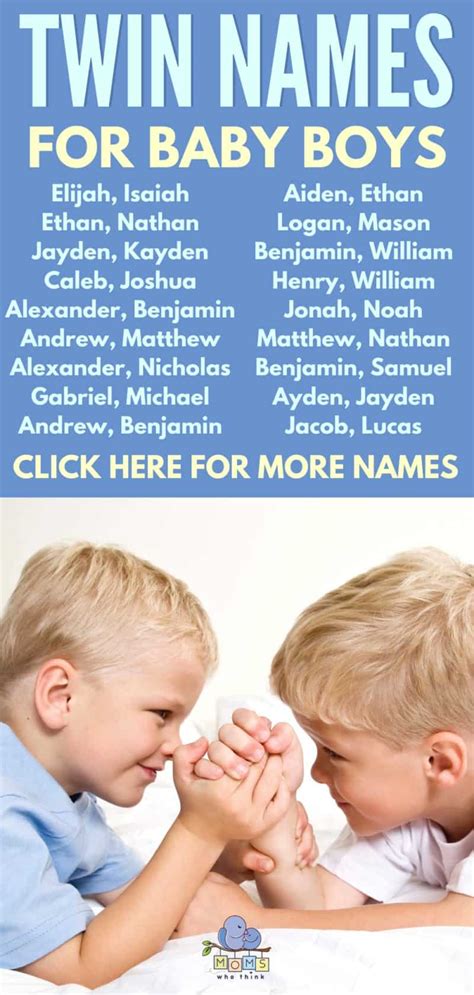 Popular Twin Baby Boy Names