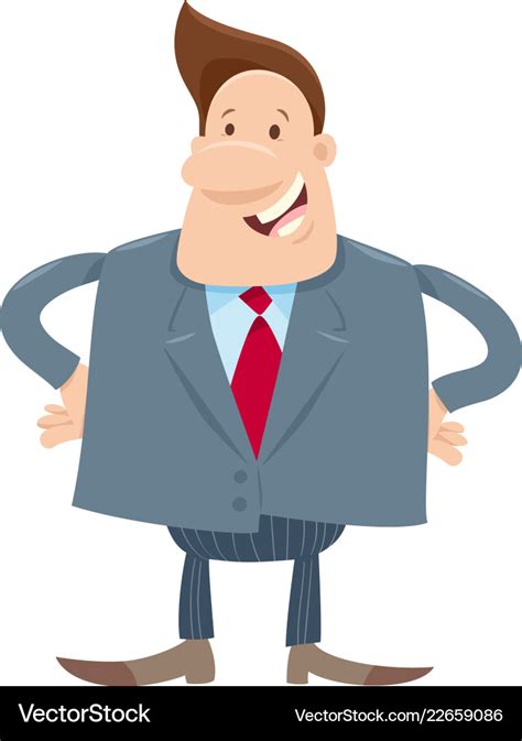 Manager or businessman cartoon character Vector Image