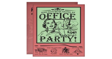 Funny Office Party Card | Zazzle