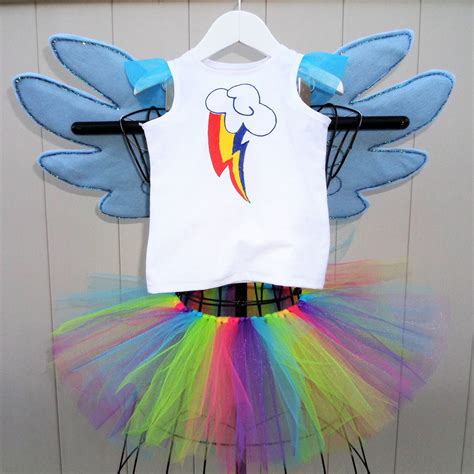 My Little Pony Rainbow Dash Costume 4 Pcs HANDMADE & - Etsy