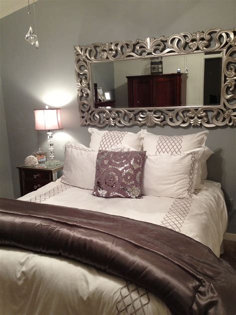 Home Decor - Bedroom Decor Nice use of the mirror to take away from no ...