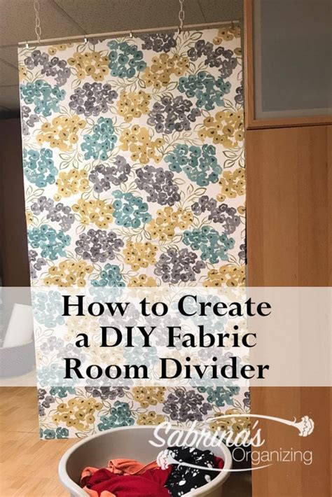 How to Create a DIY Fabric Room Divider - Sabrinas Organizing