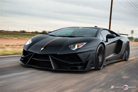 Creative Bespoke Customizes Black Matte Lamborghini Aventador — CARiD ...