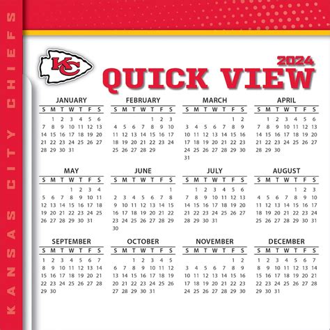 Kansas City Chiefs 2024 Schedule Printable Free - Bessy Charita