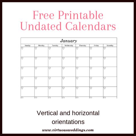 Free Printable Undated Weekly Calendar |BEST|