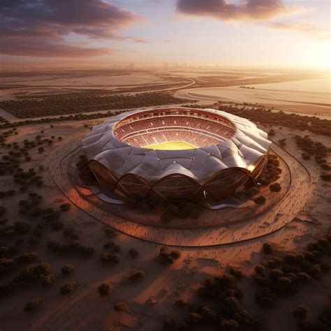 Premium AI Image | an_image_of_a_football_stadium_in_the_qatar__