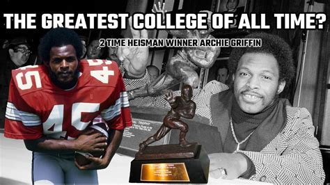 Archie Griffin's Two Heisman Trophies (1974 and 1975) - YouTube