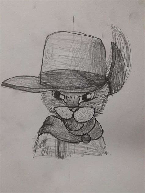 My sketch of Puss in Boots : r/Shrek