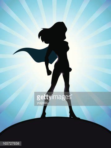 Supergirl Silhouette Stock Clipart | Royalty-Free | FreeImages