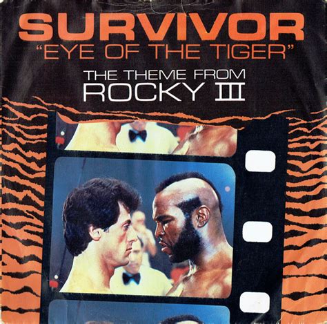 Survivor – Eye Of The Tiger (The Theme From Rocky III) (1982, Paper ...