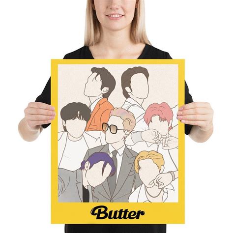 BTS Butter Poster, Bts Butter, Kpop Butter, BTS Wall Art, Bts Decor, BTS Poster, Bts Merch, Bts ...