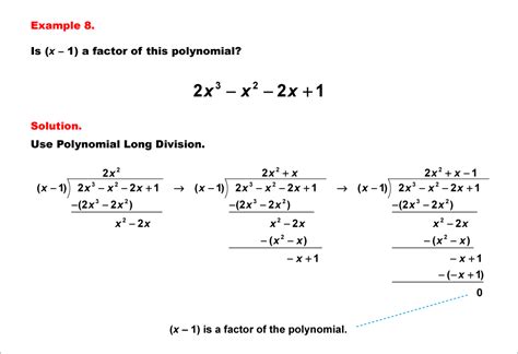 Math Examples Collection: Polynomial Long Division | Media4Math