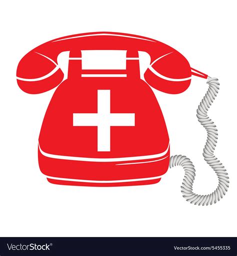 Emergency call sign icon fire phone number Vector Image