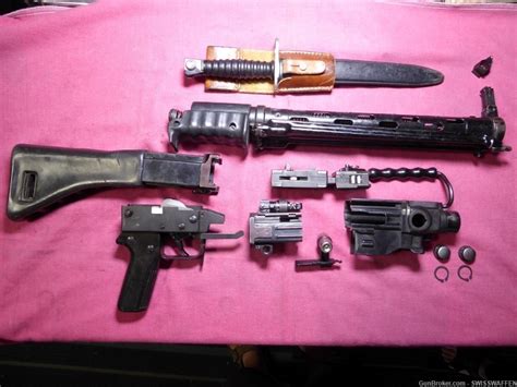 SWISS STGW 57 SIG PE57 PARTS KIT WITH BAYONET NO BARREL - Other Rifle Accessories & Parts at ...