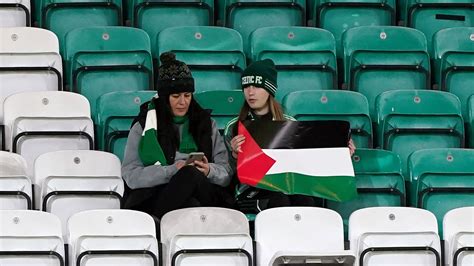 Celtic face UEFA disciplinary action after Palestinian flags flown at ...