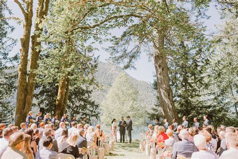 Chika & Steven's Olympic National Park Wedding at Lake Crescent