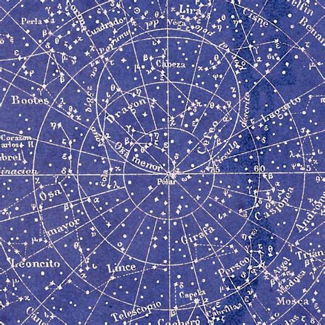 Celestial Chart Stars Northern Hemisphere Constellations Print - Etsy