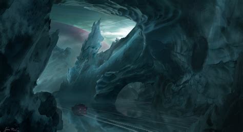 ArtStation - Ice planet landscape concept