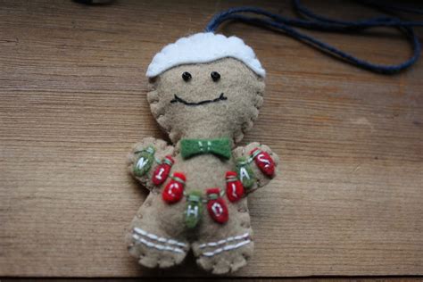 Personalized Gingerbread Boy or Girl Ornamentwool Felt - Etsy