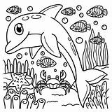 Dolphins Coloring Pages sketch template