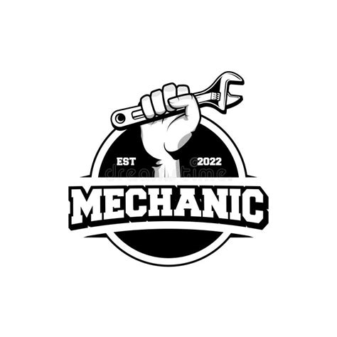 Mechanic Badge Logo Design in Retro Style. Plumber Logo Design Template Stock Vector ...