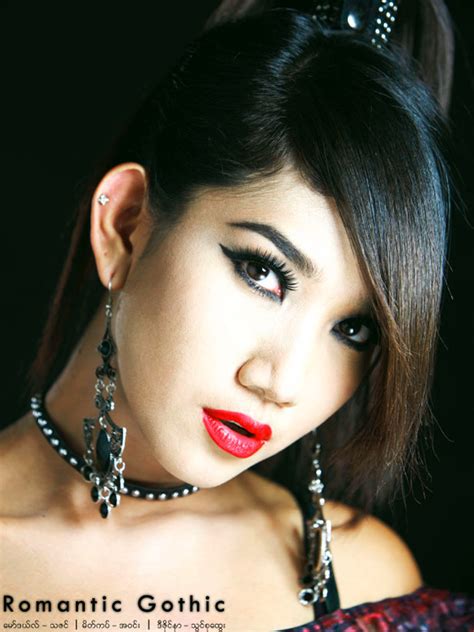 Myanmar Model and Singer, Thazin's Romantic Gothic Fashion