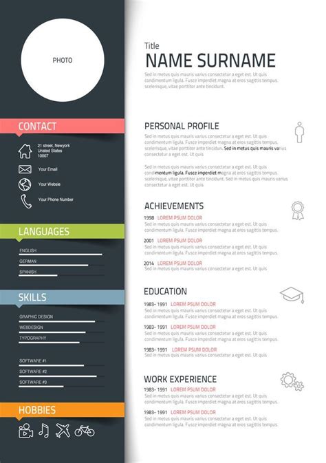 Graphic design resume, Resume design, Graphic design cv