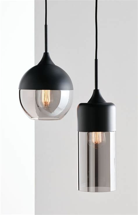 Lunar 1 Light Round Pendant in Black/Smoke | Bathroom pendant lighting, Bathroom light fixtures ...