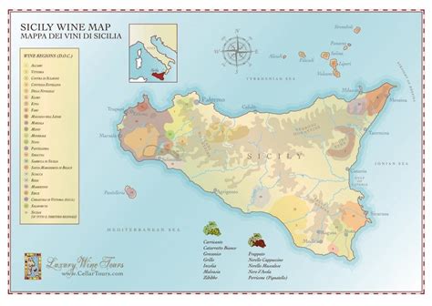 Sicily Wine Region Map » CellarTours