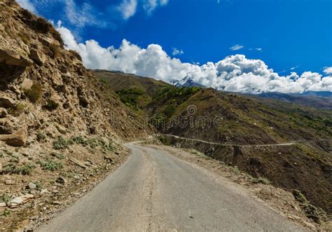 Road in Himalayas stock photo. Image of transportation - 34470078