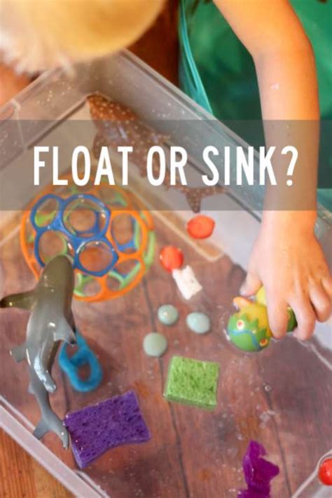 Water Play Experiment: Does it Float or Sink? | Hands On As We Grow