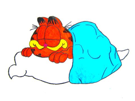 Garfield Sleeping by dolphin19 on DeviantArt