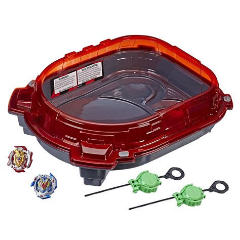 Beyblade Burst Turbo Slingshock Rail Rush Battle Set- Complete Set with Burst Beystadium ...