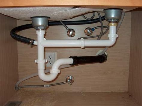 Double Sink Drainage Pipe - Draw-internet