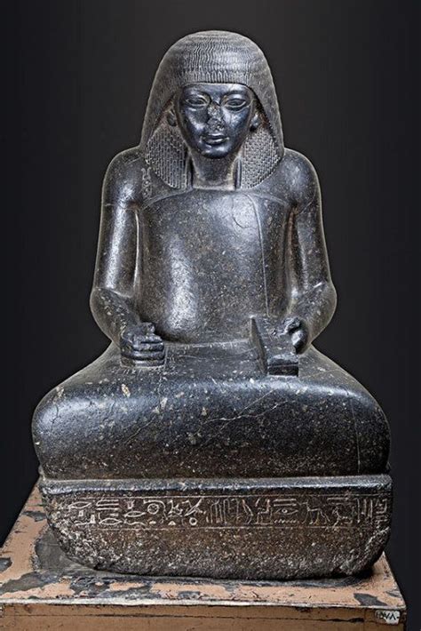 Statue of the Vizier Paramessu as a Scribe The... | Egypt museum ...