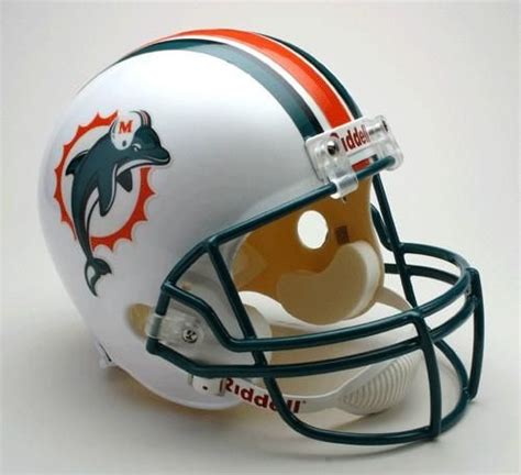 Miami Dolphins Helmet Riddell Replica Full Size VSR4 Style 1997-2012 ...