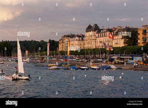 Lake Geneva Switzerland Stock Photo - Alamy