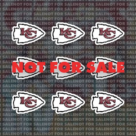 Kansas City Chiefs Sticker Set Peel and Stick (9 Stickers)