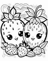 Strawberry Coloring Pages sketch template