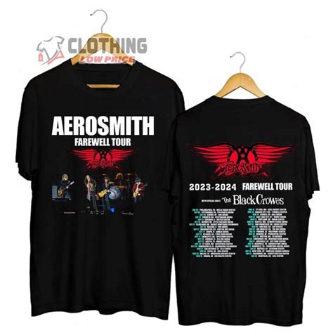 Aerosmith 2023-2024 Farewell Tour Merch, Aerosmith Tour Dates Shirt ...