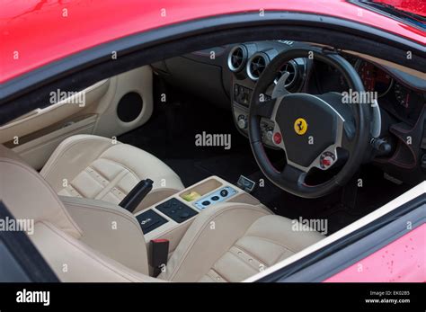 Ferrari interior Stock Photo - Alamy