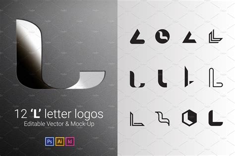 12 L Letter Logos - Vector & Mock-Up | Branding & Logo Templates ~ Creative Market