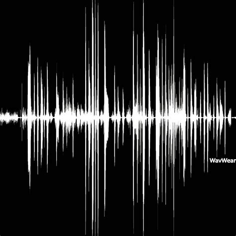 Sound Wave Art Music Print WavWear Classic Black and White Edition. Sound Wave and Custom Audio ...