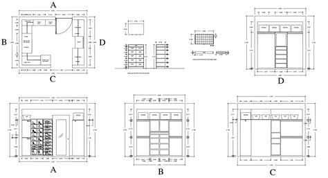 Wardrobe details drawings – CAD Design | Free CAD Blocks,Drawings,Details